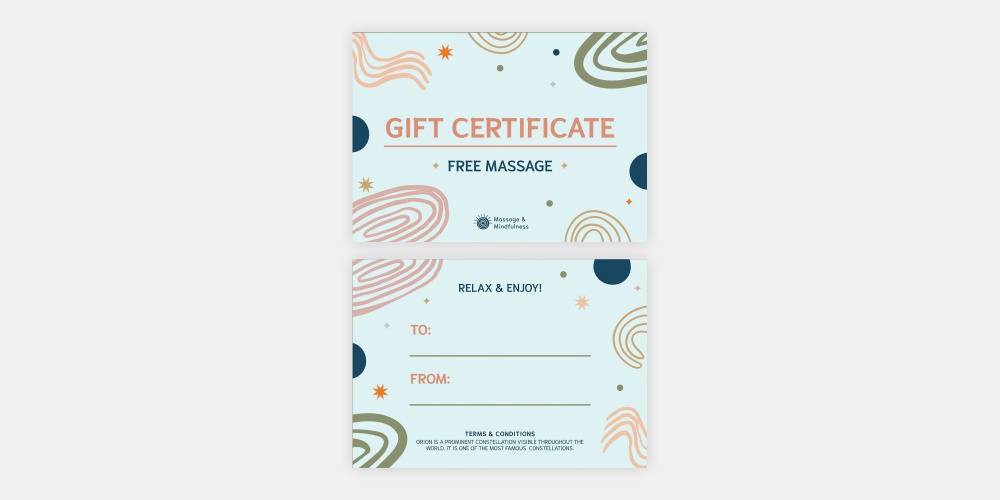 Types of Gift Certificates