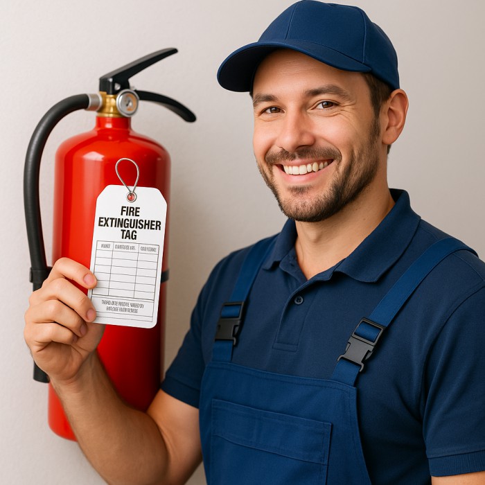 Fire Extinguisher Tags printing